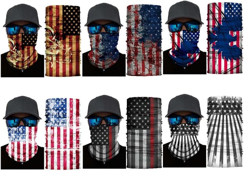 SIDAZON Neck Gaiter Mask,Bandana Gator Face Cover Mask Sun UV Protection,Neck Warmer Balaclava,Tube Face Scarf,Headband for Outdoor - Image 2